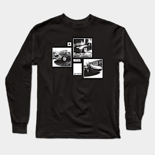Mazda Miata MX-5 NB Black 'N White Archive (Black Version) Long Sleeve T-Shirt